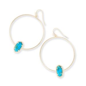 Kendra Scott Elora Turquoise Earrings (Gold)
